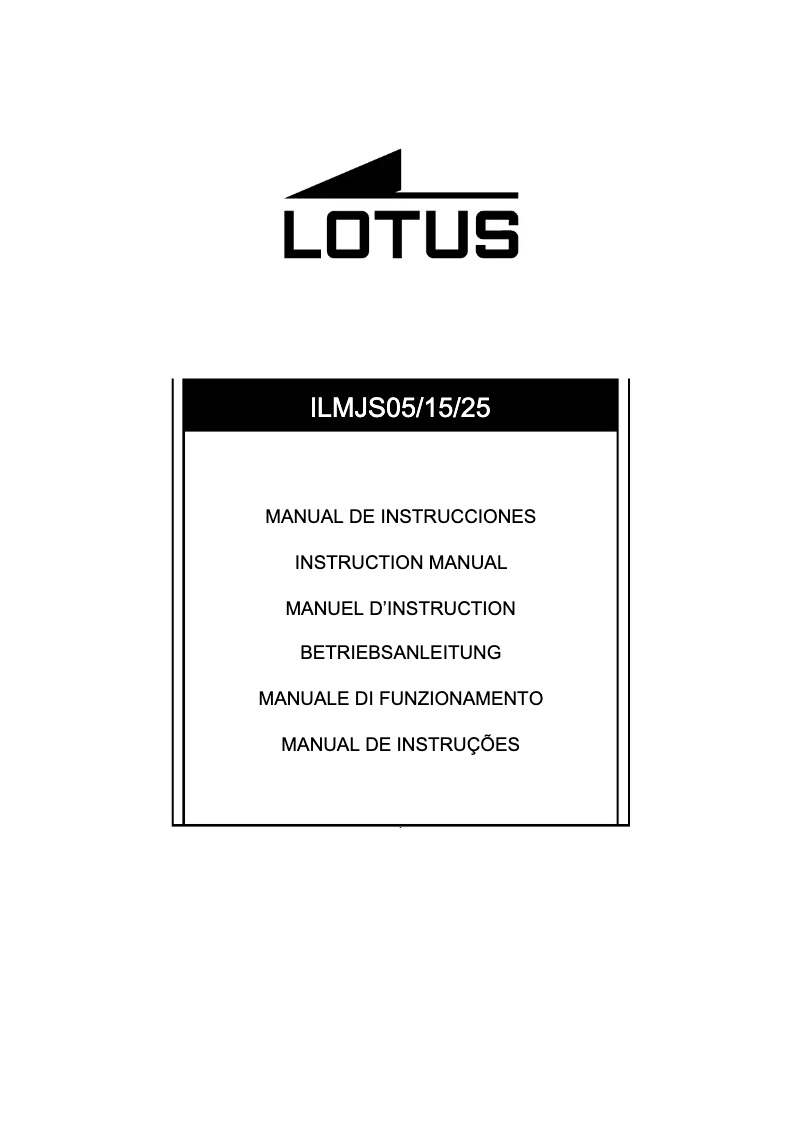Página 1 del manual Manual de usuario Lotus R 18696