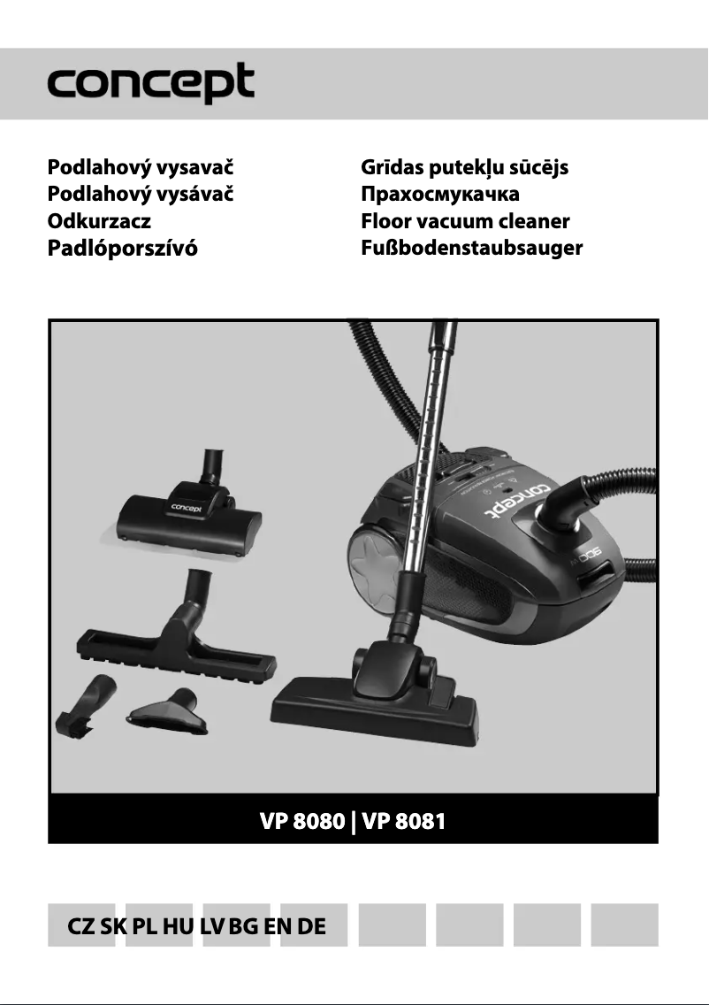 Imagen de la primera página del manual del dispositivo VP-8081