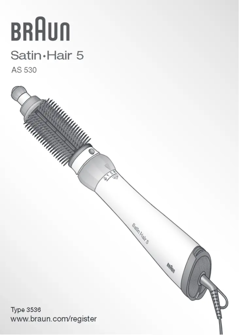 Página nº 1 - Manual de usuario Braun AS 530