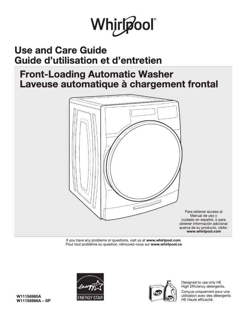 Página 1 del manual Manual de usuario Whirlpool WFW6620HC