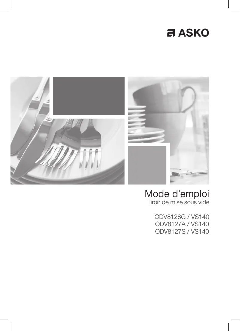 Página 1 del manual Guía de instalación Asko ODV8127A