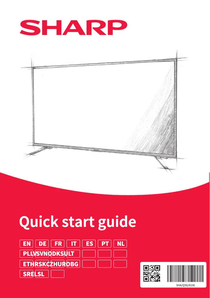 Página 1 del manual Guía de inicio rápido Sharp 32BG3E