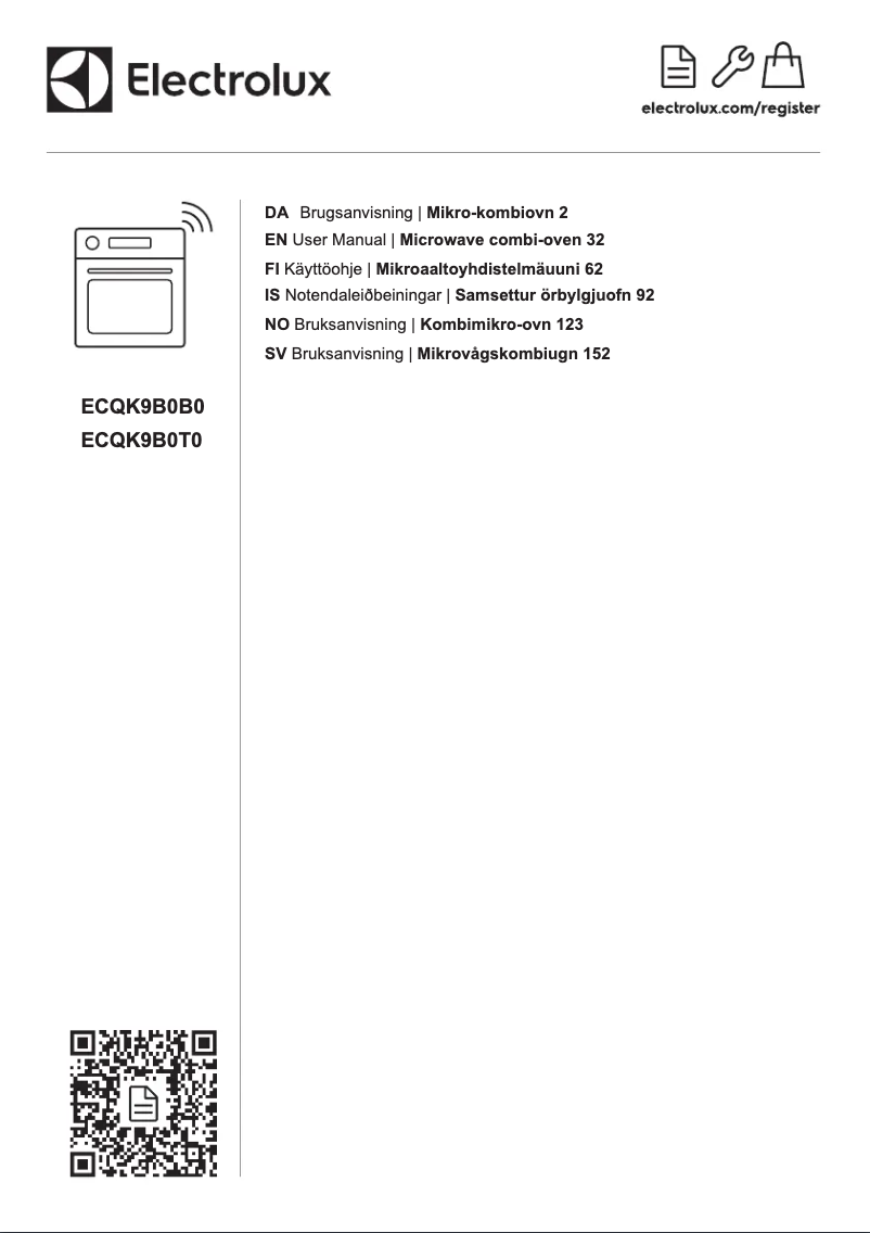 Página nº 1 - Manual de usuario Electrolux ECQK9B0B0