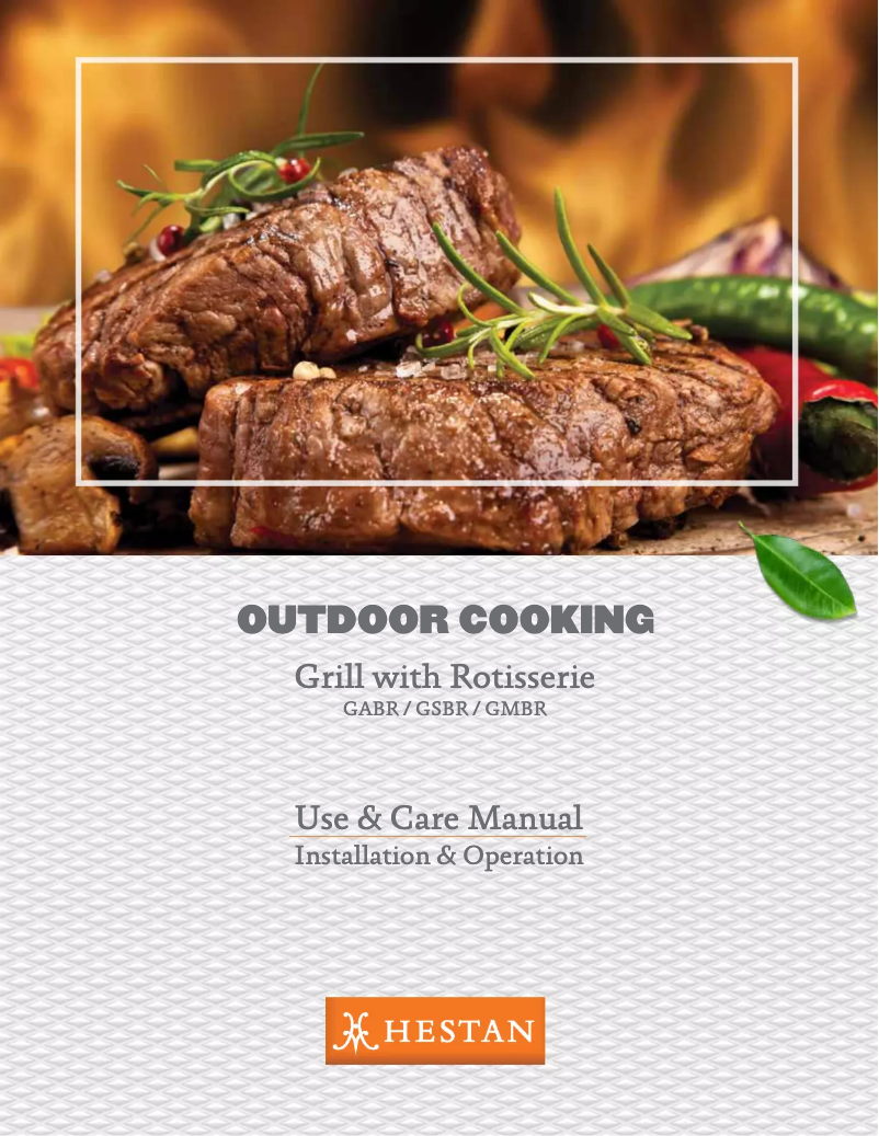 Página 1 del manual Manual de usuario Hestan GABR42-NG