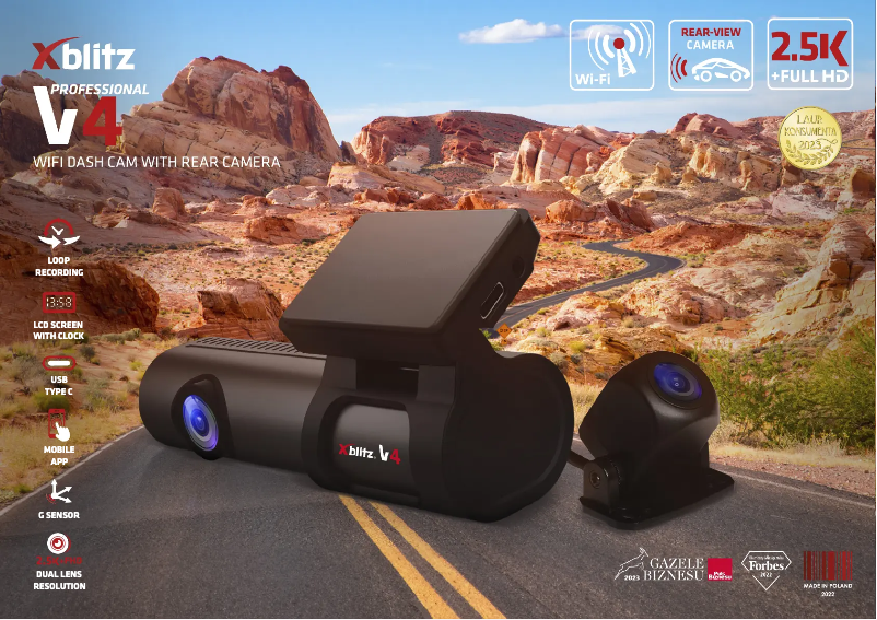 Imagen de la primera página del manual del dispositivo V4 Professional