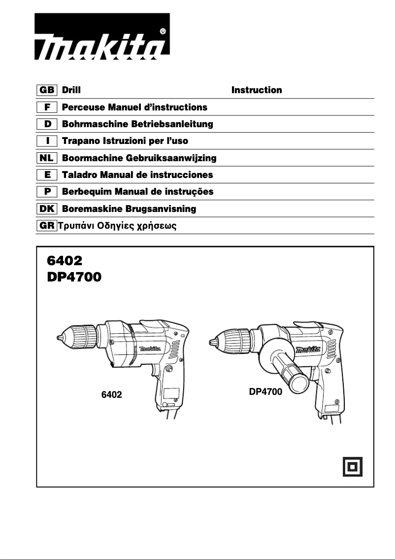Página 1 del manual Manual de usuario Makita 6402