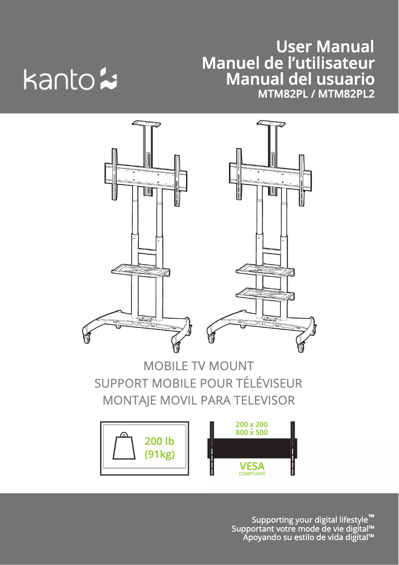 Página nº 1 - Manual de usuario Kanto MTM82PL2