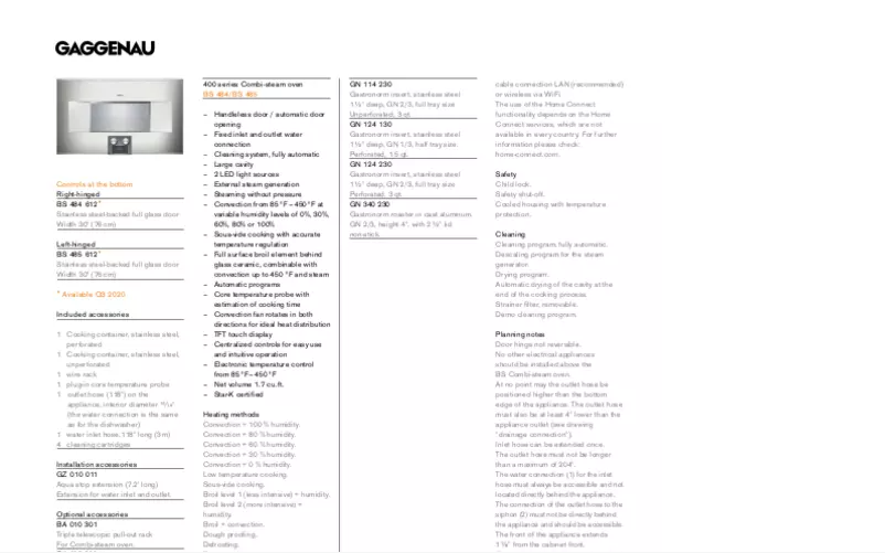 Imagen de la primera página del manual del dispositivo BS485611