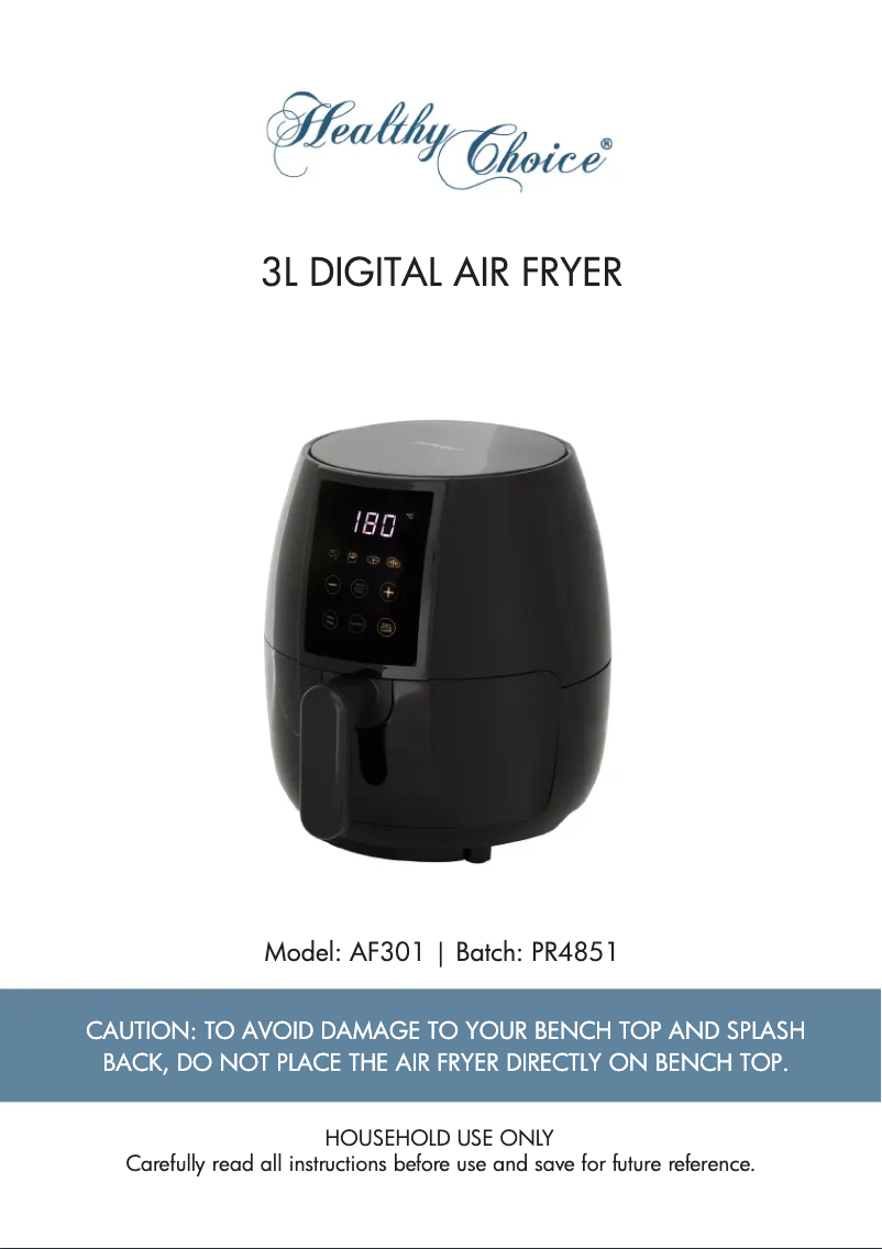 Página 1 del manual Manual de usuario Healthy Choice AF301