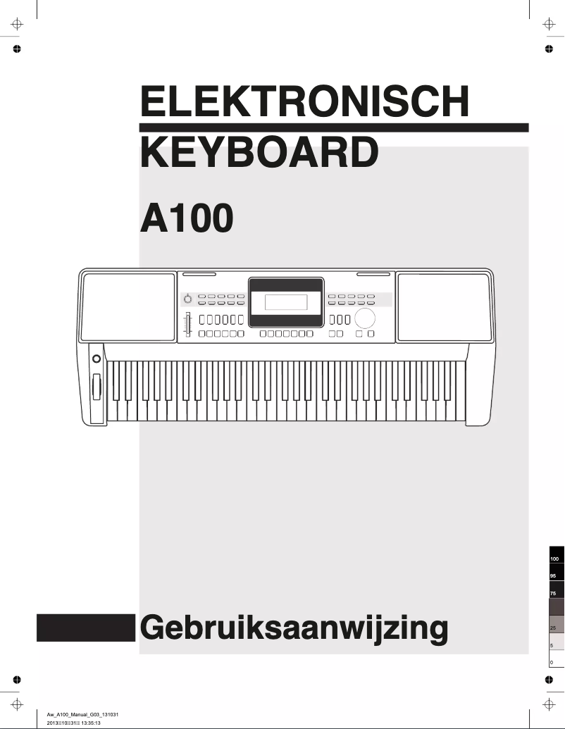 Imagen de la primera página del manual del dispositivo A 100