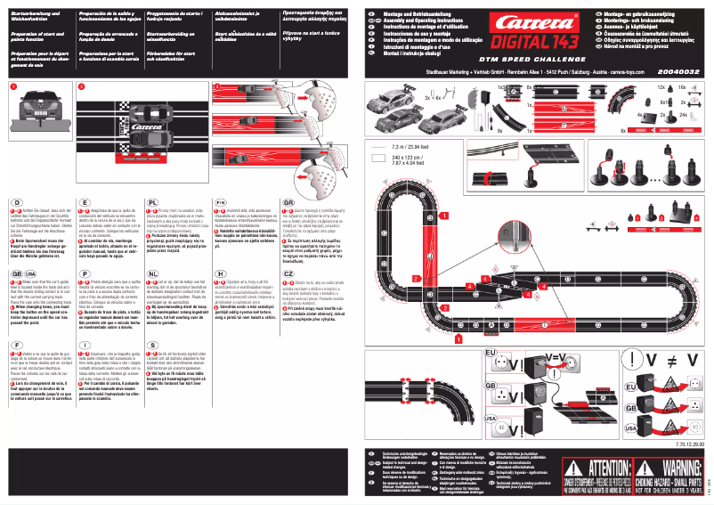 Página 1 del manual Manual de usuario Carrera Toys 20040032
