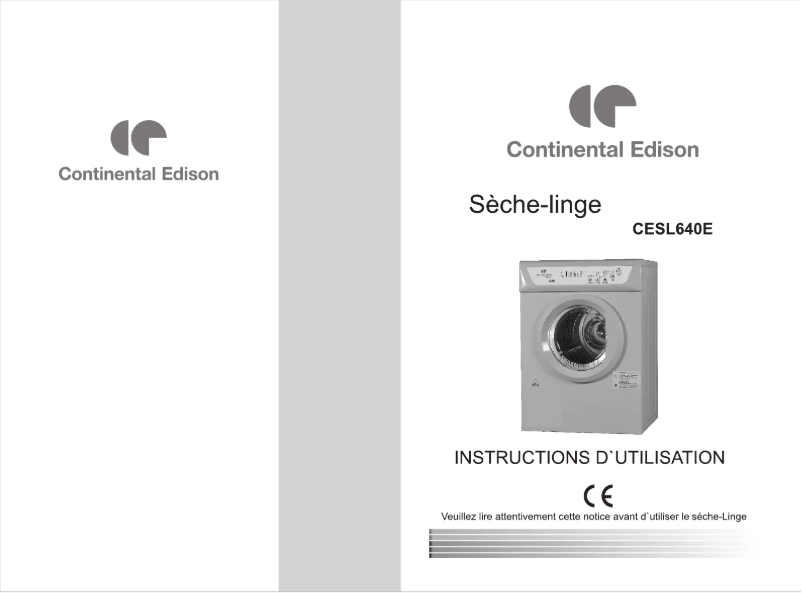 Página 1 del manual Manual de usuario Continental Edison CESL640E