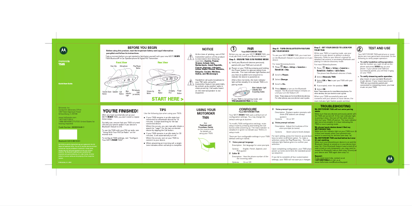 Imagen de la primera página del manual del dispositivo T505