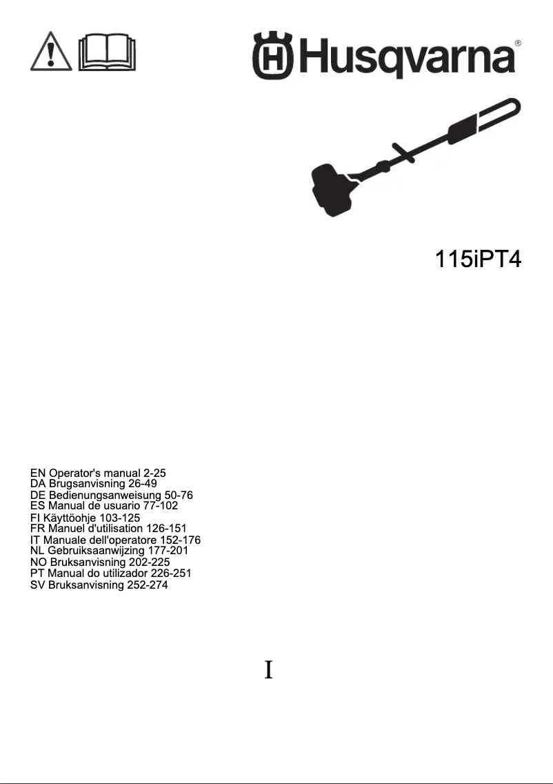 Imagen de la primera página del manual del dispositivo 115iPT4
