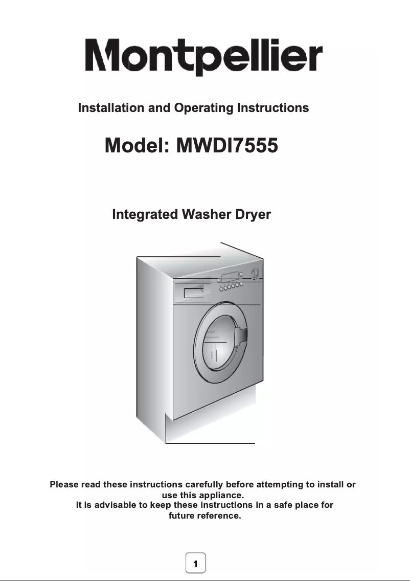 Página 1 del manual Manual de usuario Montpellier MWDI7555