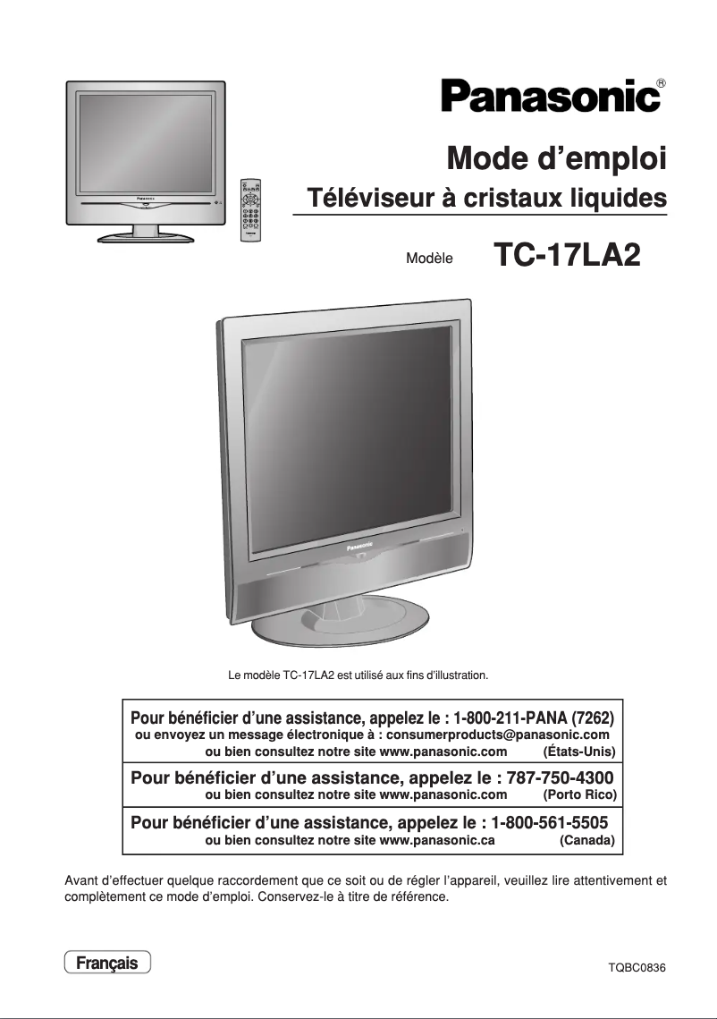 Imagen de la primera página del manual del dispositivo TC-17LA2