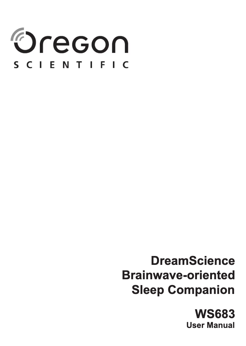 Página 1 del manual Manual de usuario Oregon Scientific DreamScience WS683