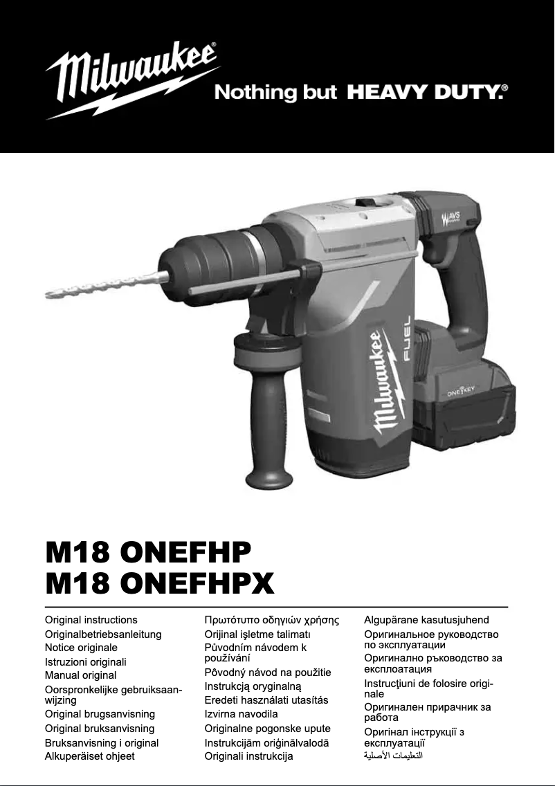 Página nº 1 - Manual de usuario Milwaukee M18 ONEFHPX