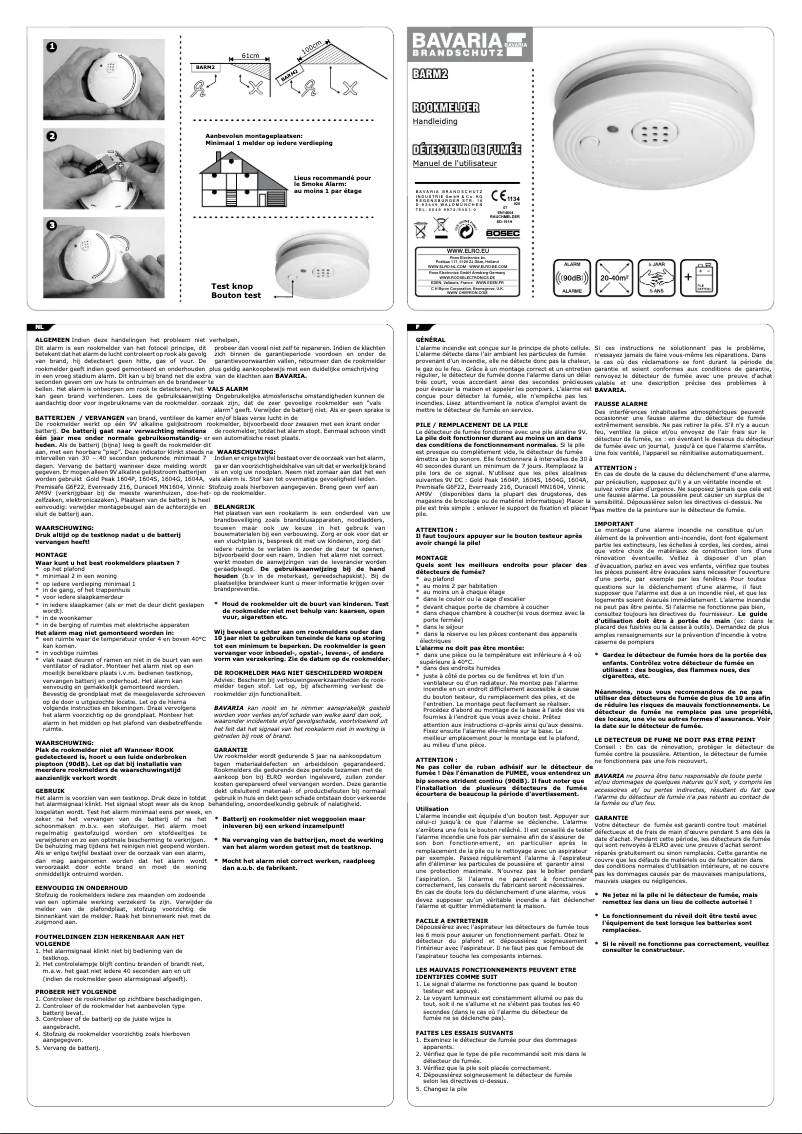 Imagen de la primera página del manual del dispositivo Bavaria BARM2