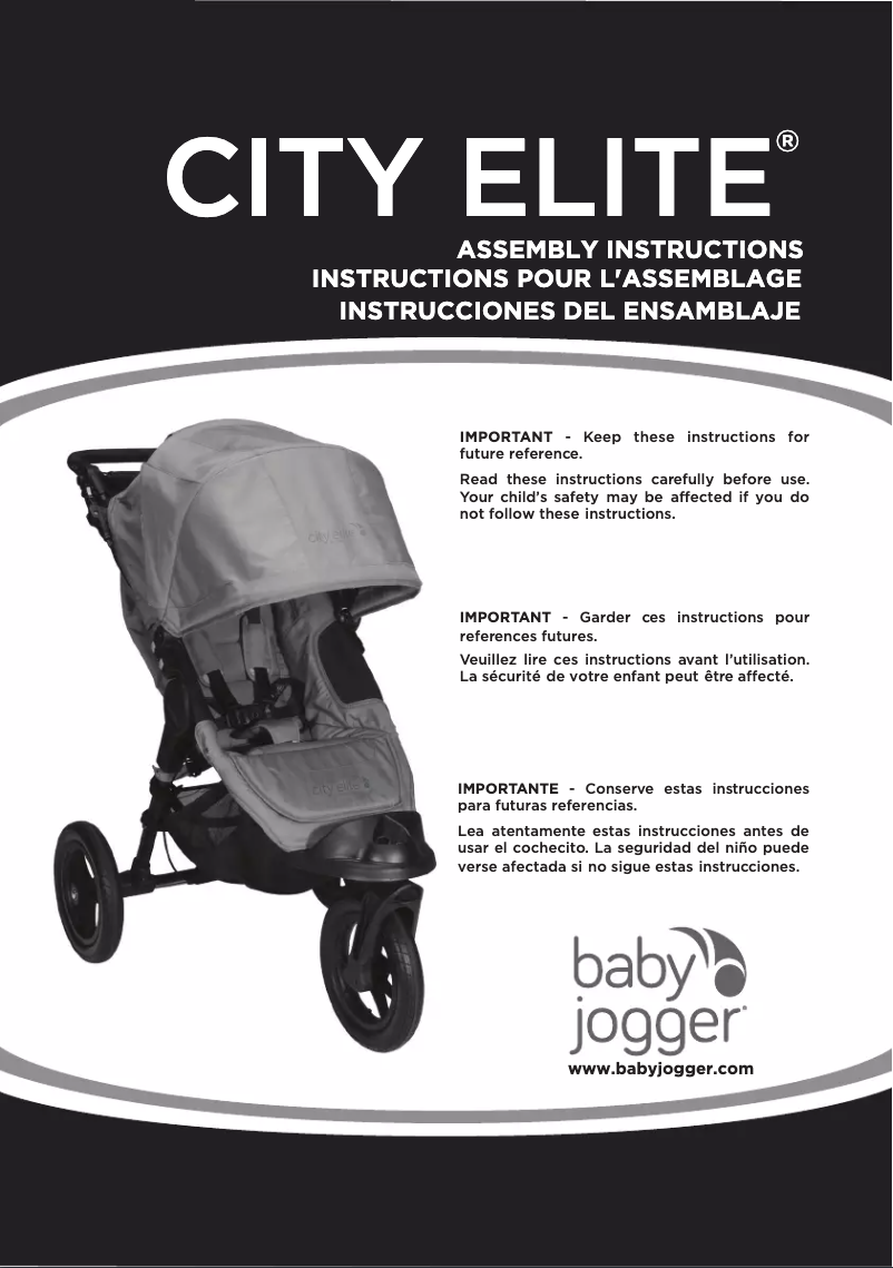 Página 1 del manual Manual de usuario Baby Jogger City Elite