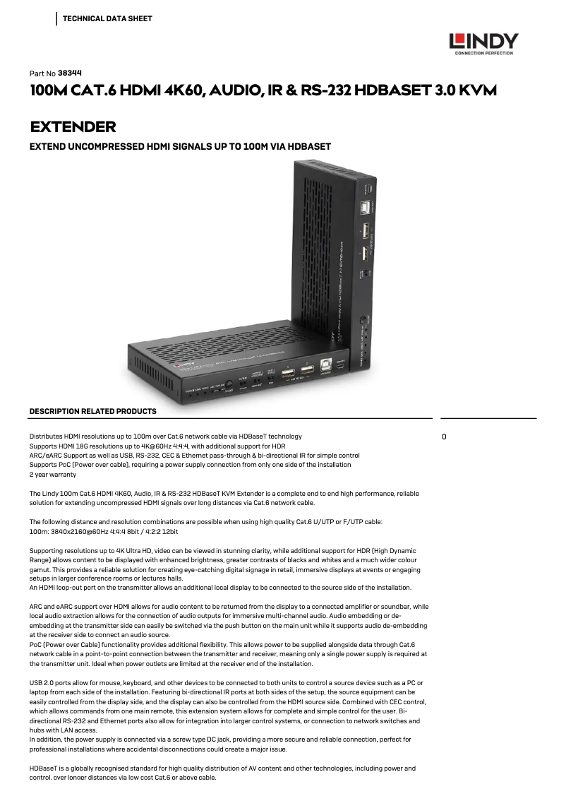 Imagen de la primera página del manual del dispositivo 38344