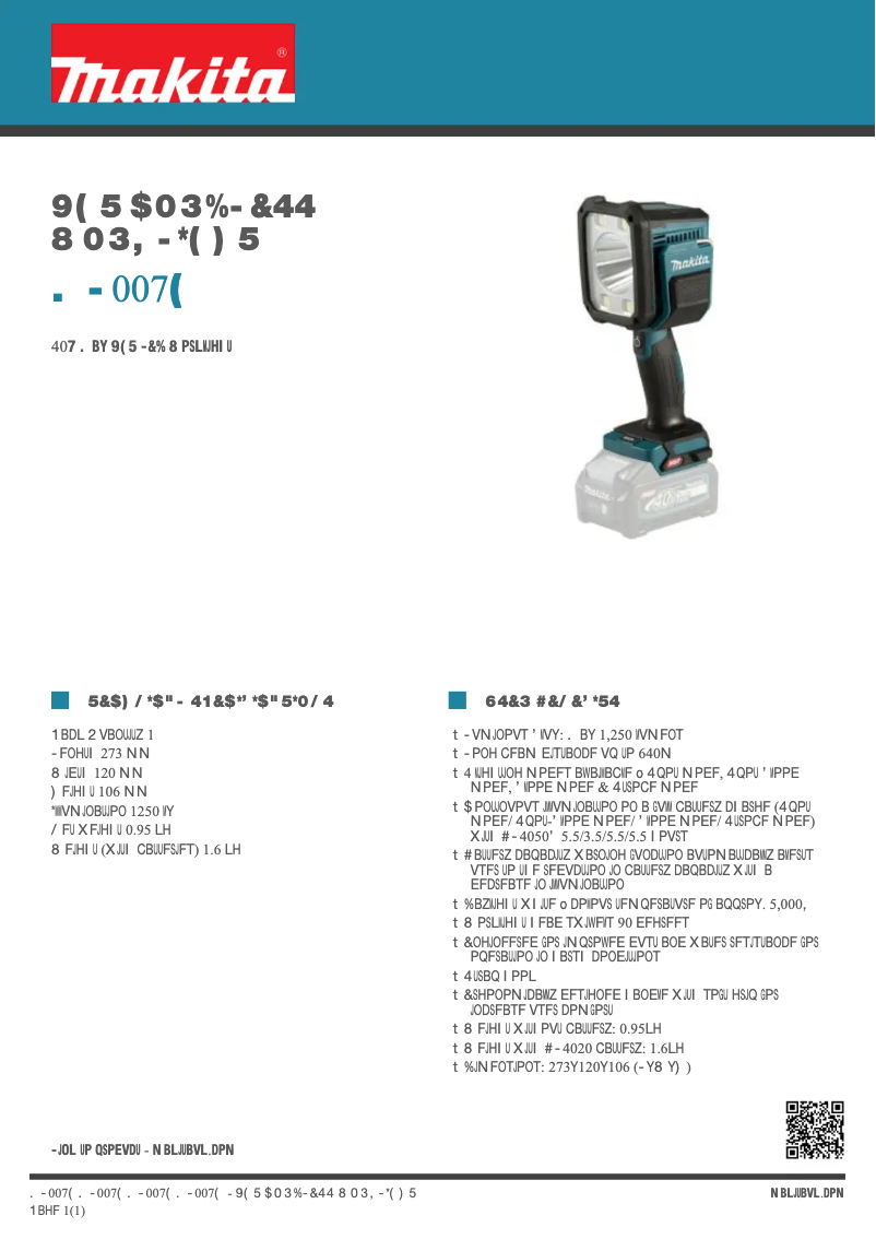 Imagen de la primera página del manual del dispositivo ML007G