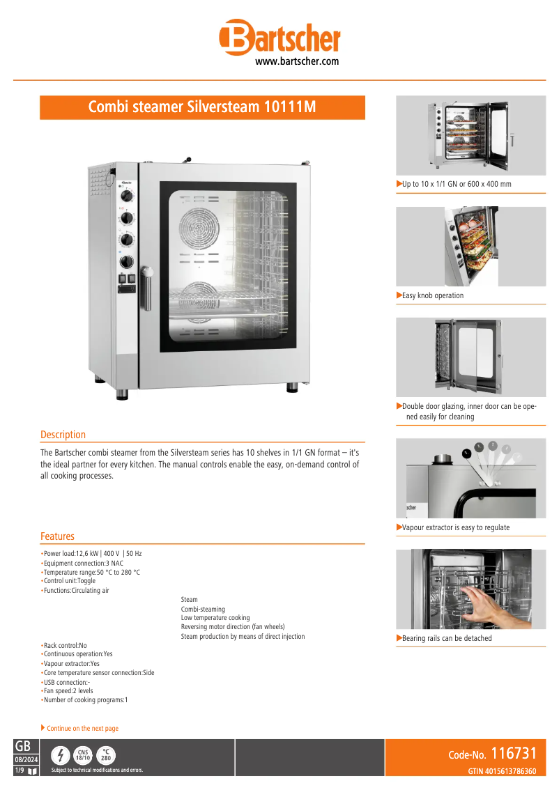 Imagen de la primera página del manual del dispositivo 116731