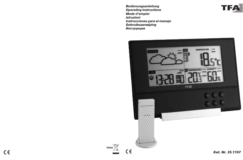 Imagen de la primera página del manual del dispositivo Pure 35.1107