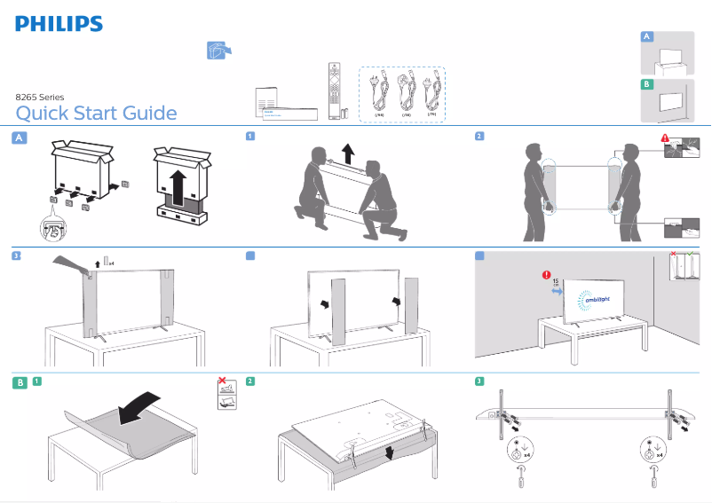 Imagen de la primera página del manual del dispositivo 86PUT8265