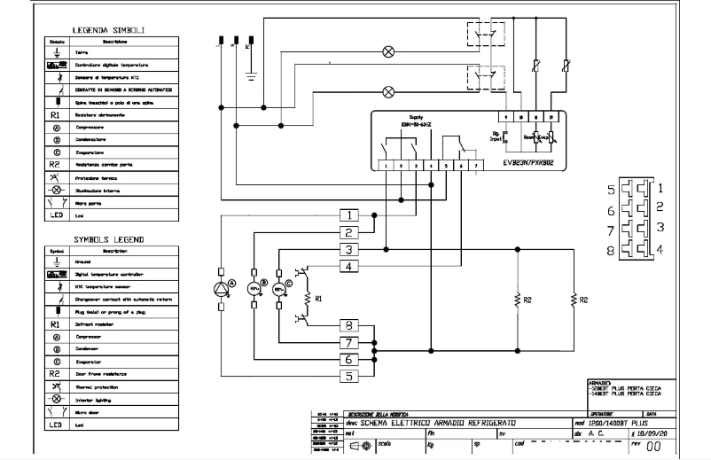 Página 1 del manual Diagrama de cableado MBM A140BTG
