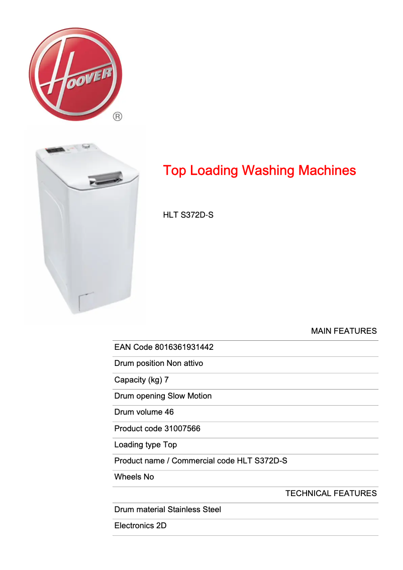 Imagen de la primera página del manual del dispositivo HLT S372D-S