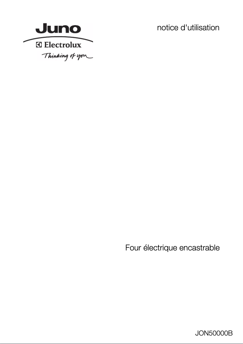 Página 1 del manual Manual de usuario Juno Electrolux JON50000B