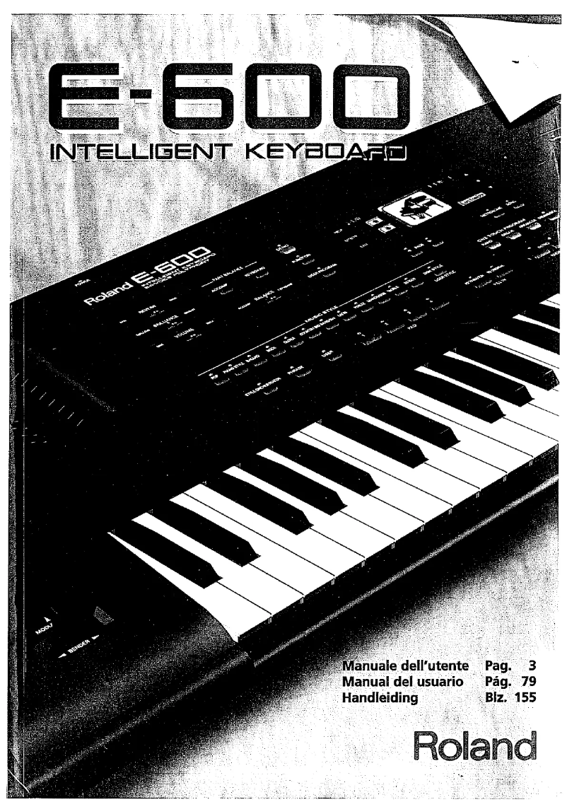 Imagen de la primera página del manual del dispositivo E-600