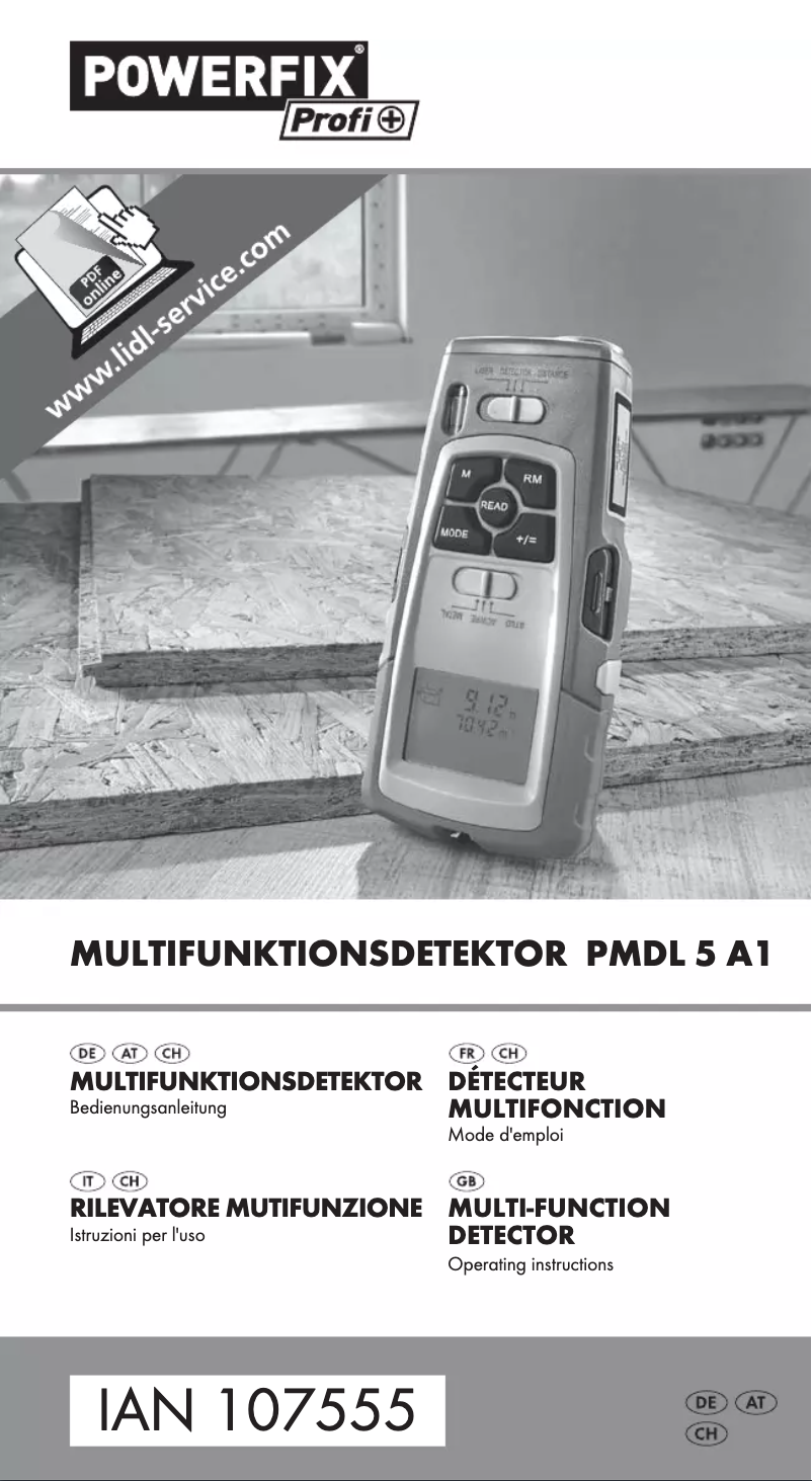 Imagen de la primera página del manual del dispositivo IAN 107555