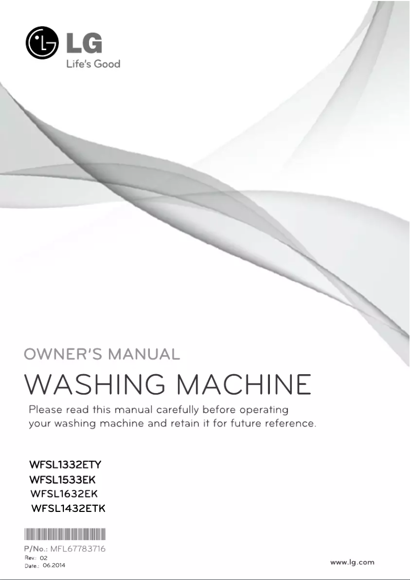 Imagen de la primera página del manual del dispositivo WFSL1432ETK