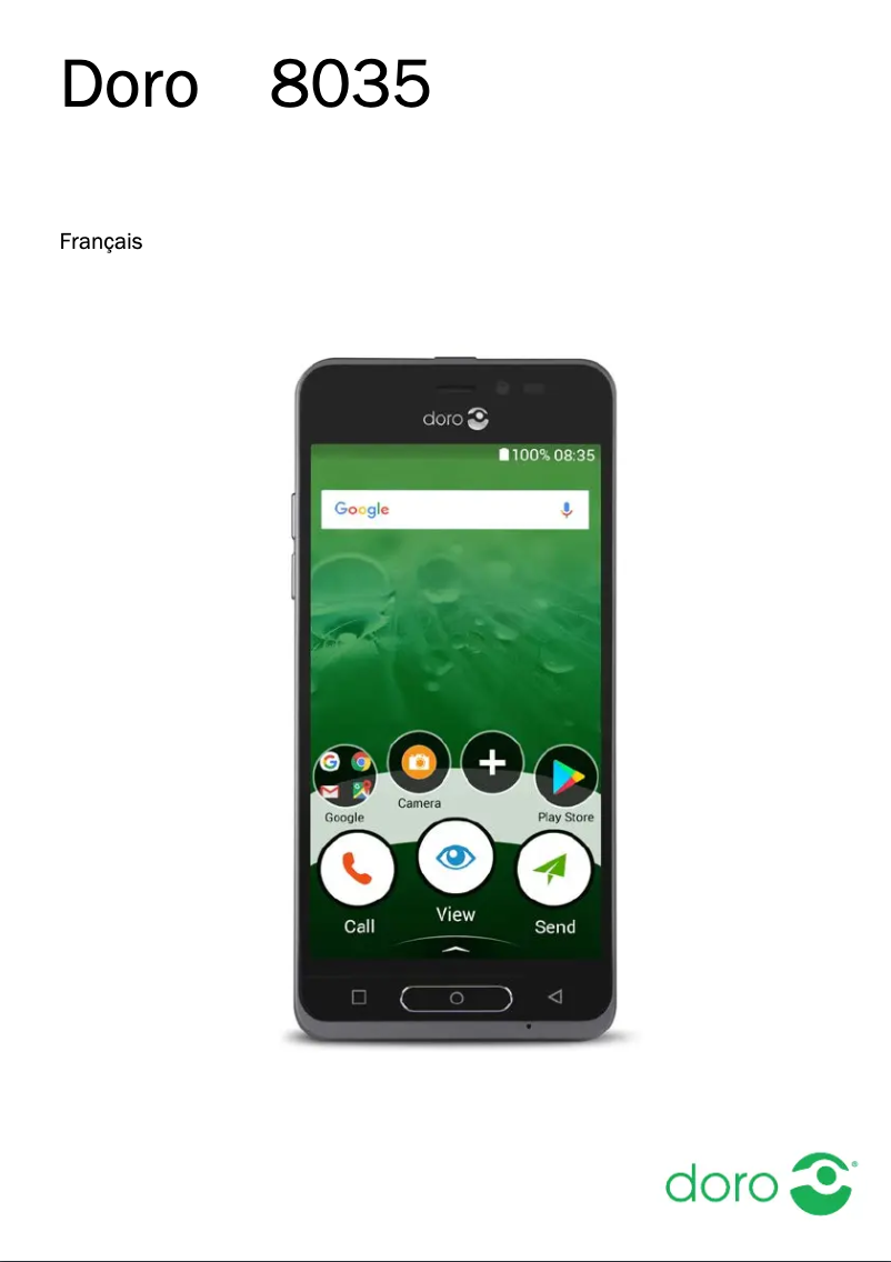 Imagen de la primera página del manual del dispositivo 8035