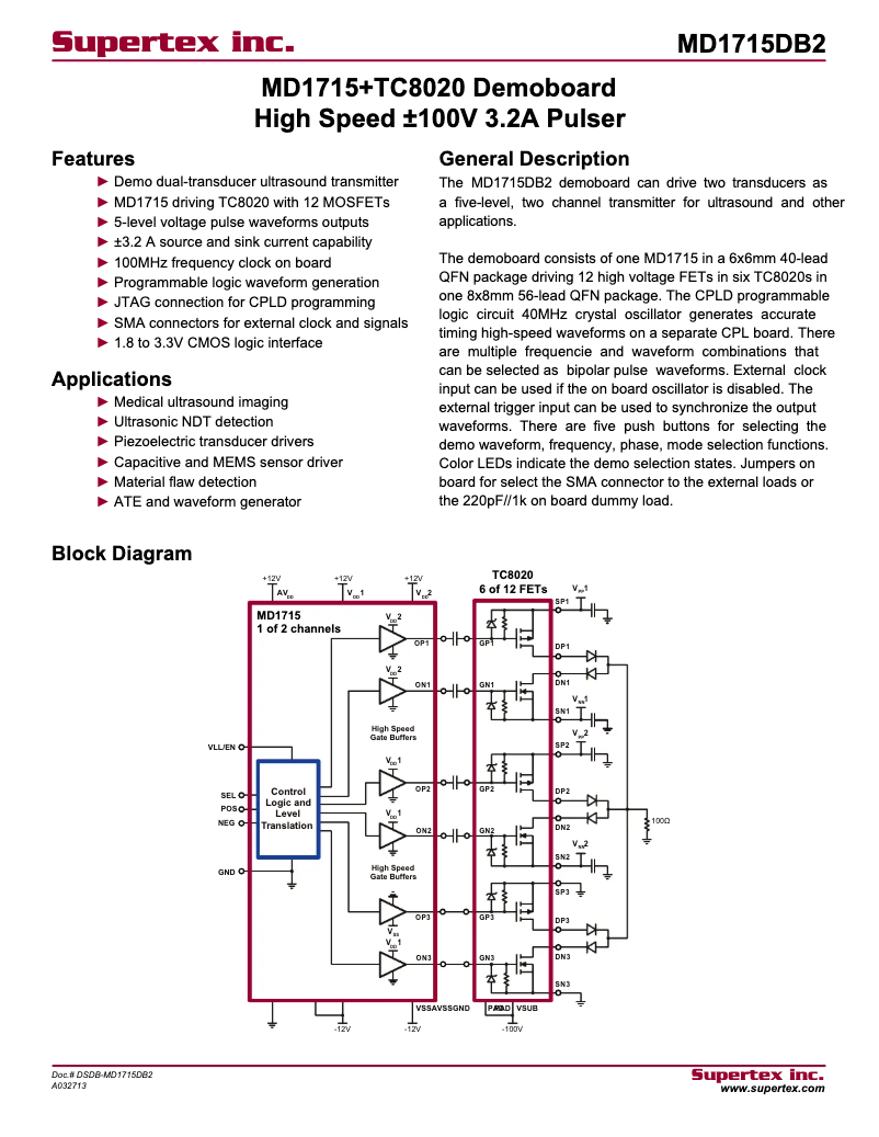 Imagen de la primera página del manual del dispositivo MD1715DB2