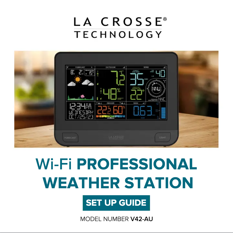 Página nº 1 - Manual de usuario La Crosse Technology V42-AU