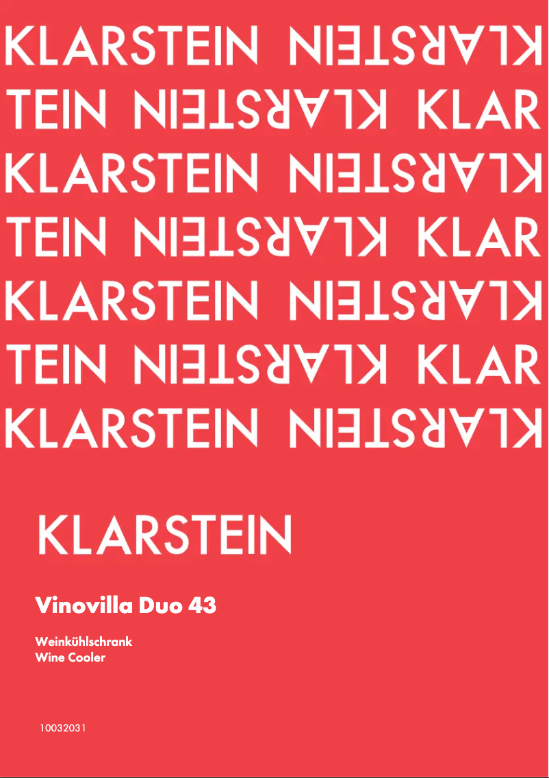 Imagen de la primera página del manual del dispositivo Vinovilla Duo 43