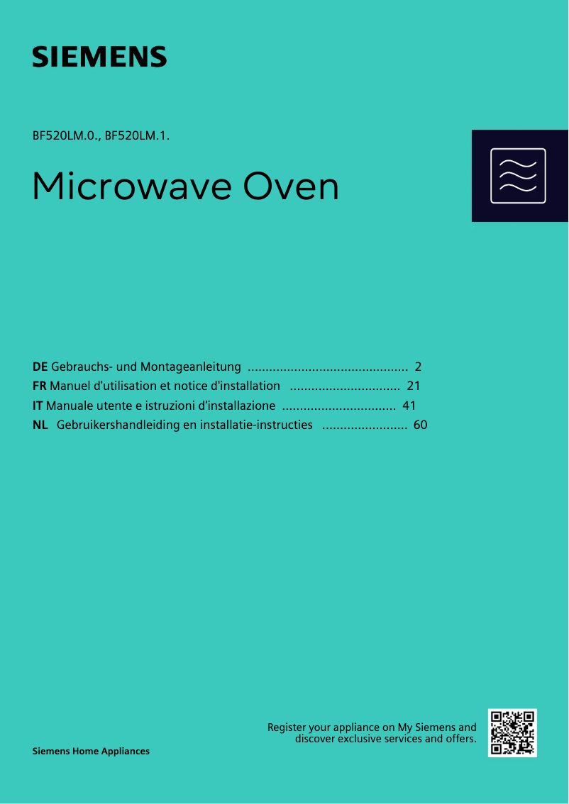 Imagen de la primera página del manual del dispositivo BF520LMA1