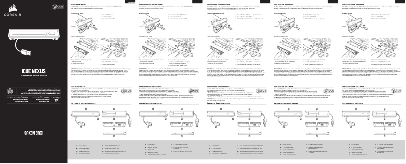 Imagen de la primera página del manual del dispositivo iCUE Nexus