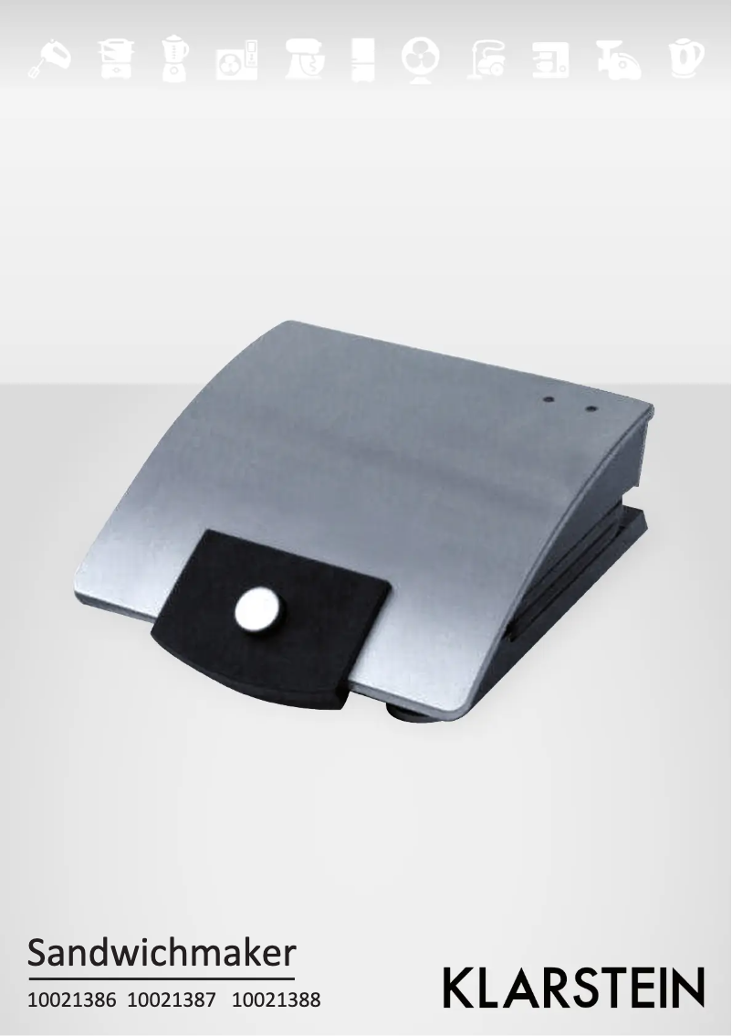 Imagen de la primera página del manual del dispositivo Sandwich Buddy 10021388