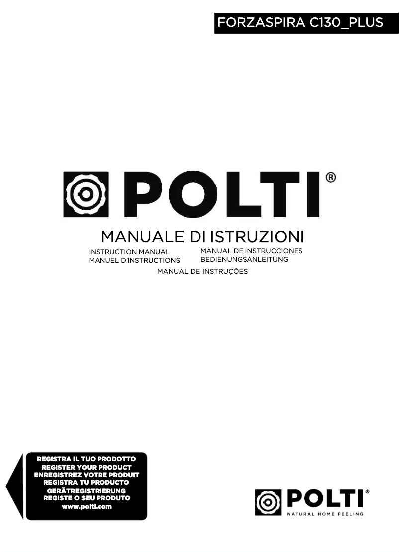 Página nº 1 - Manual de usuario Polti Forzaspira C 130 PLUS