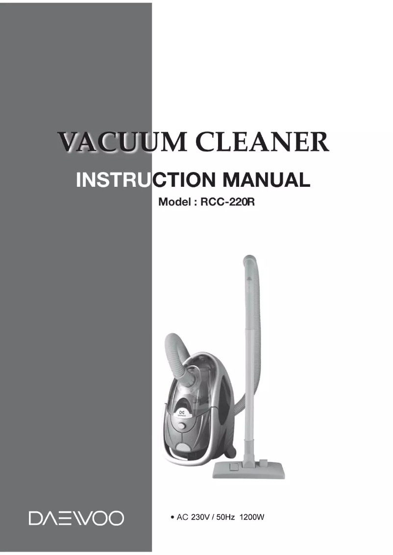 Imagen de la primera página del manual del dispositivo RCC-220R