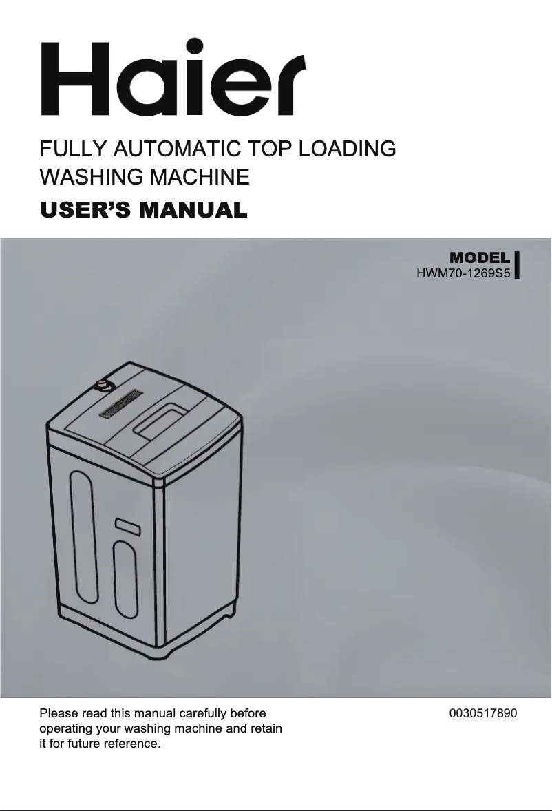 Imagen de la primera página del manual del dispositivo HWM70-1269S5