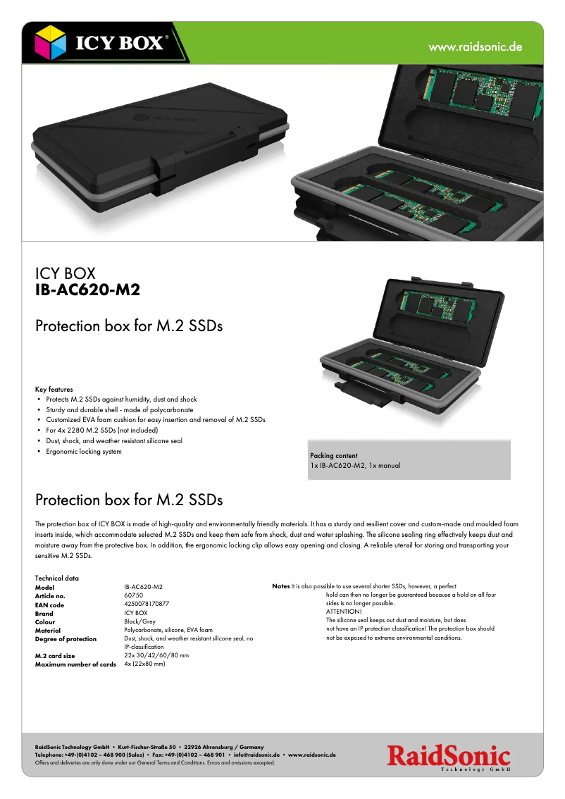 Imagen de la primera página del manual del dispositivo IB-AC620-M2