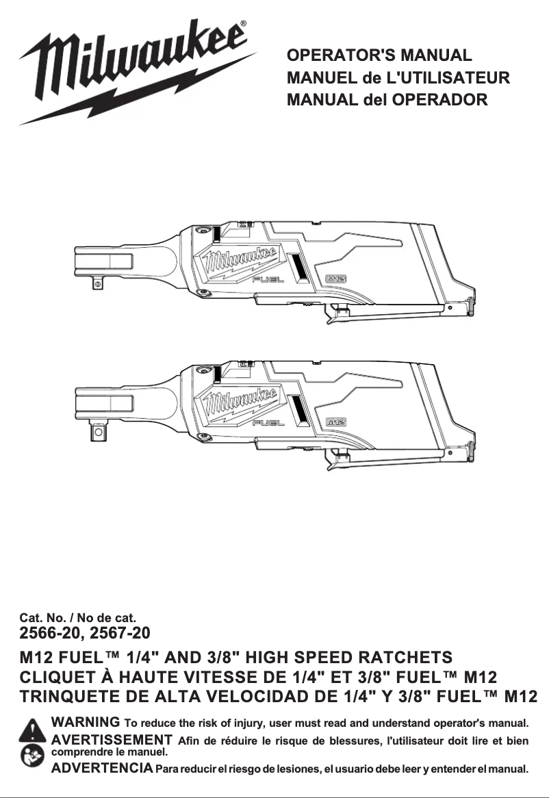 Imagen de la primera página del manual del dispositivo 2567-20