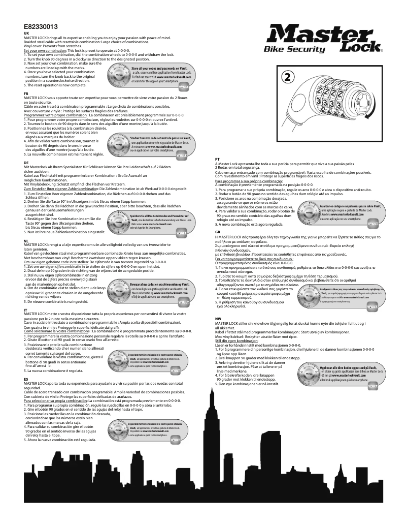 Imagen de la primera página del manual del dispositivo 8221EURDPROCOL