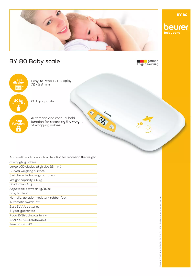Imagen de la primera página del manual del dispositivo BY 80