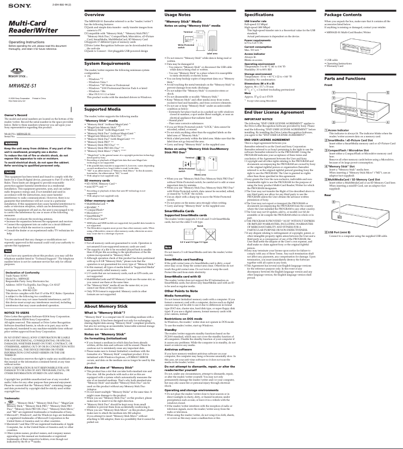 Imagen de la primera página del manual del dispositivo MRW62E-S1